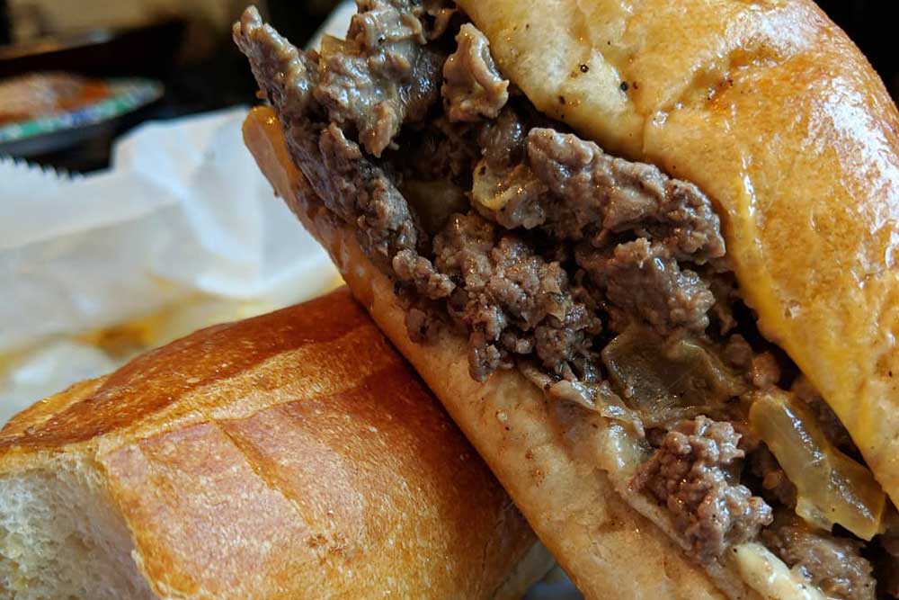a Shanks original cheesesteak sandwich - in our Best Cheesesteak Sandwiches in Philadelphia guide