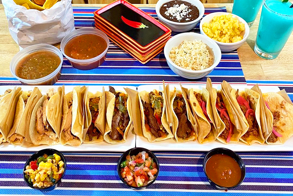 a selection of food from Blue Mesa Grill, on our Mexican Restaurants in Dallas list