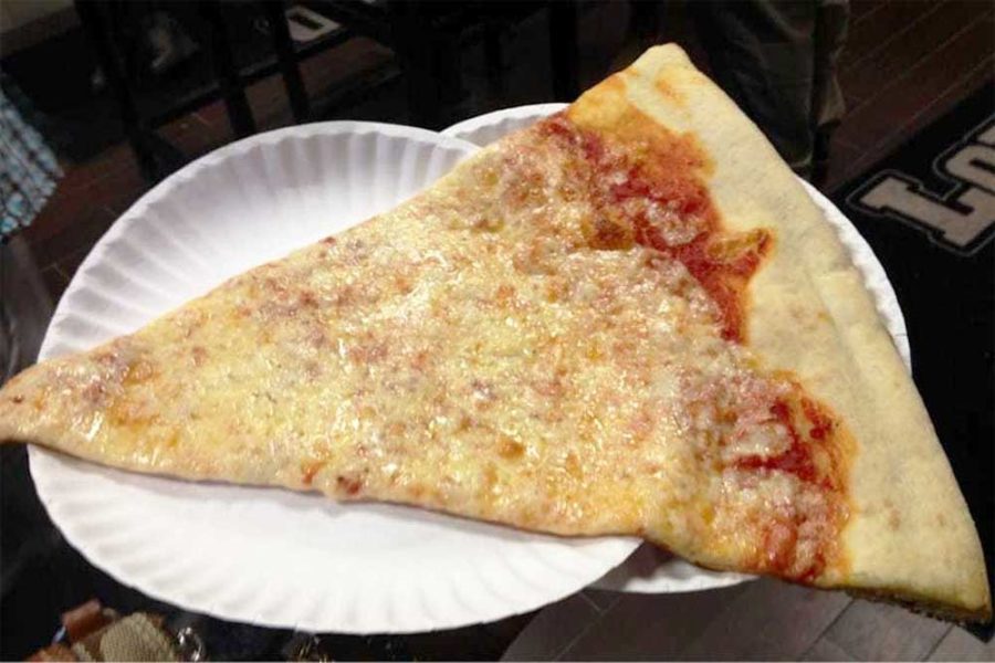 slice of cheese pizza from lorenzo and son's in philadelphia