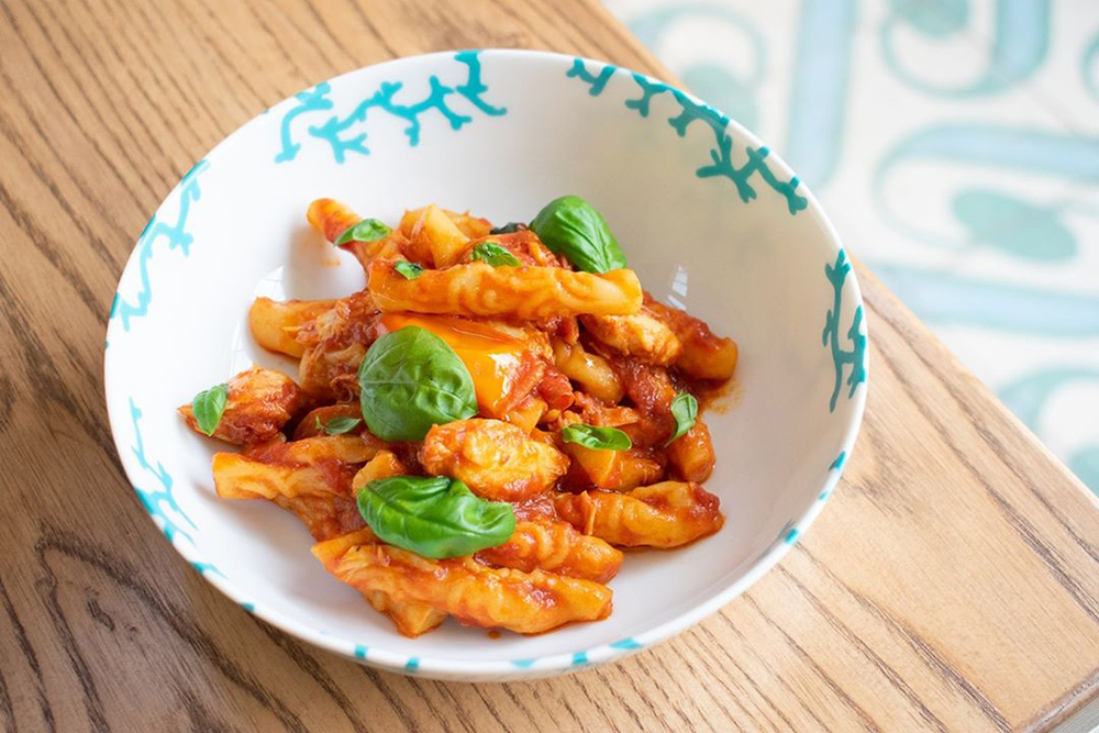 A pasta dish from Masseria, an Italian restaurant in Washington, DC.