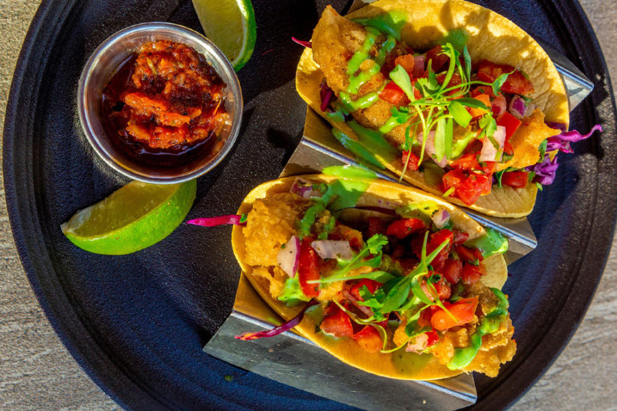 soft shell tacos from agua 301 restaurant in DC