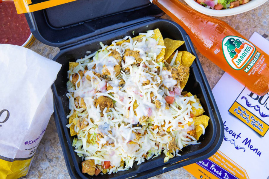 fully loaded nachos from taco bus in