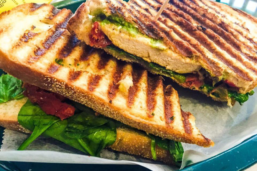 chicken and avocado panini from ain't she sweet in chicago