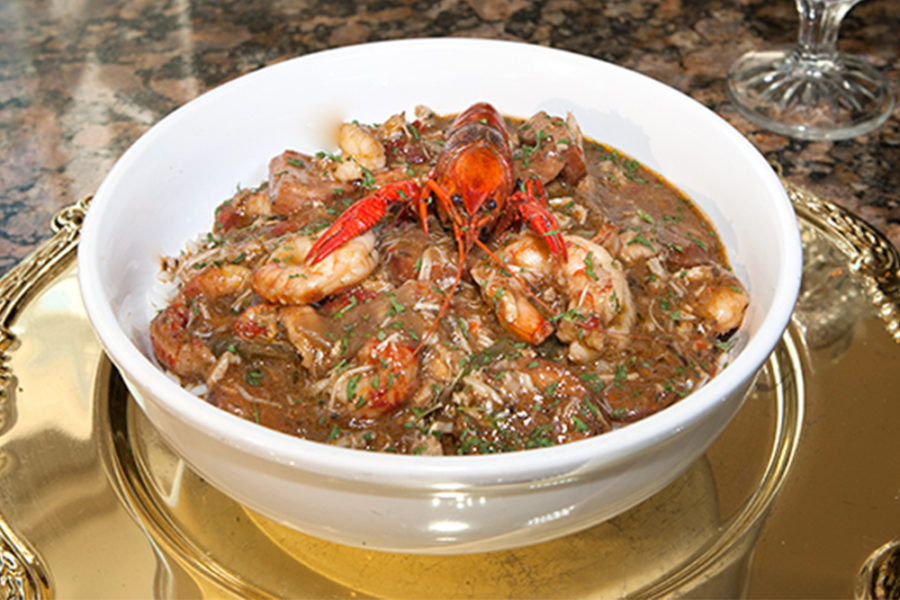 seafood gumbo from chief's creole kitchen in tampa