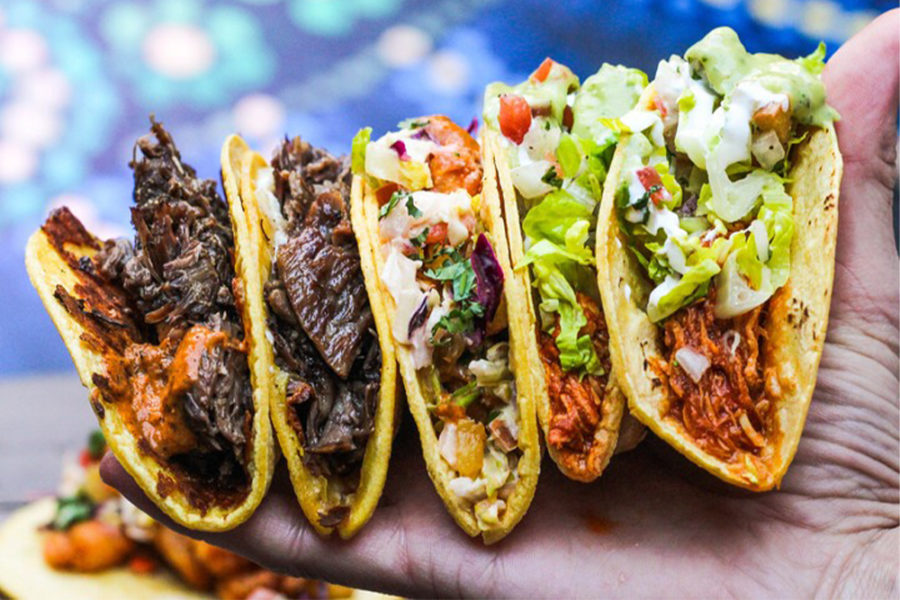 a variety of tacos from el centro d.f. in dc