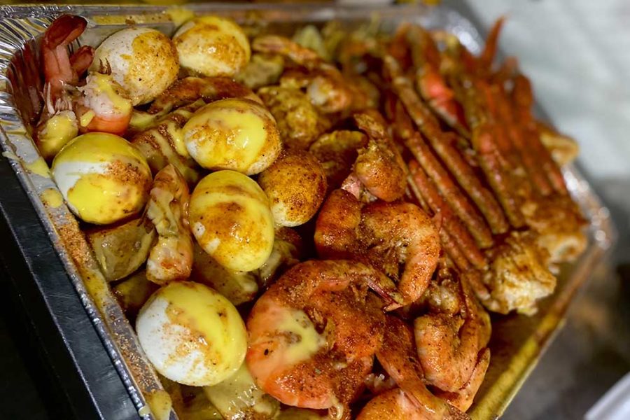 seafood boil from mad crab seafood and wings in orlando