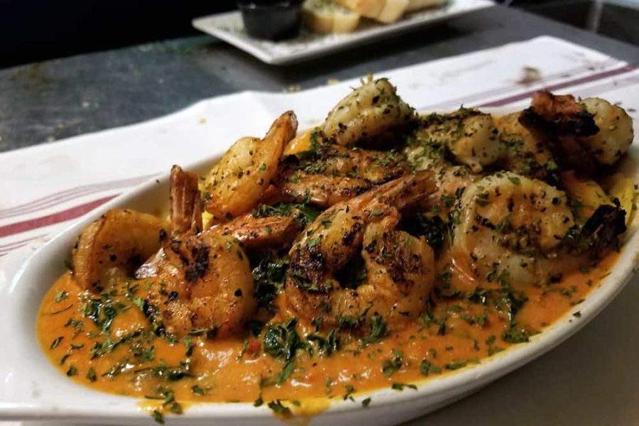 grilled shrimp from truth italian in chicago