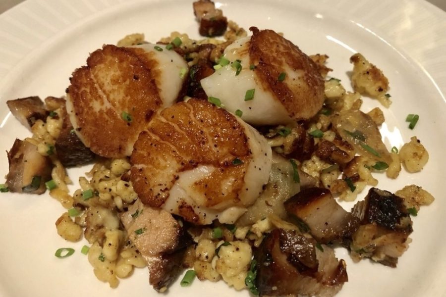 scallops from watervue grille in tampa