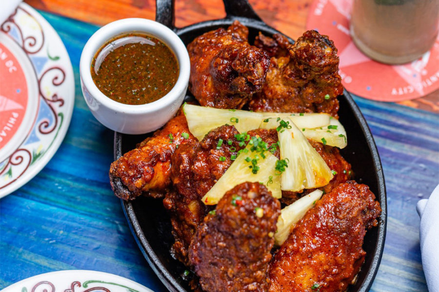 hot fried chicken from cuba libra restaurant and rum bar in philly