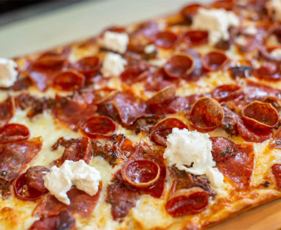 pepperoni pizza from cosimo's pizza cafe in philly