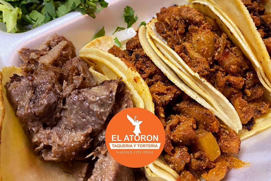steak and chicken tacos from aloron in dallas