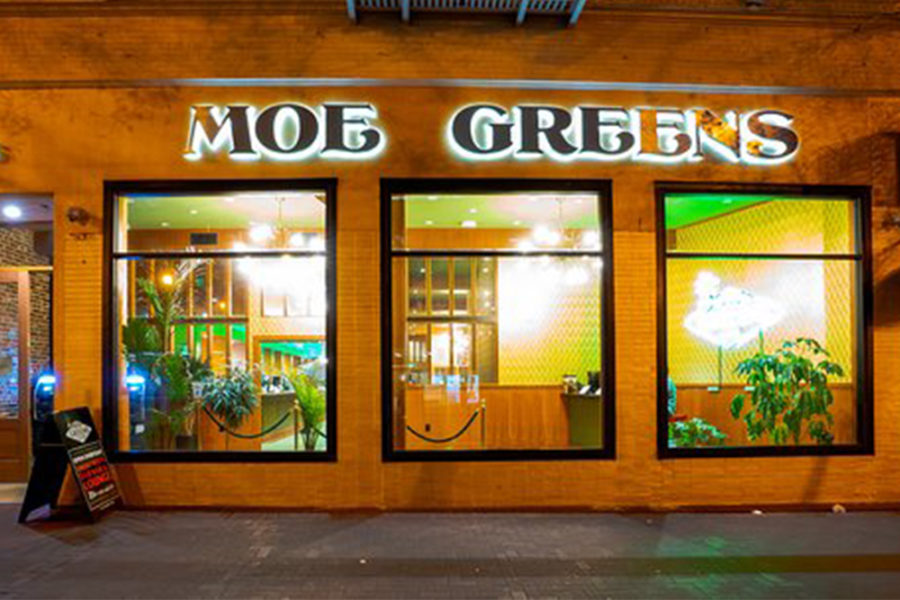 the exterior of moe greens in san francisco