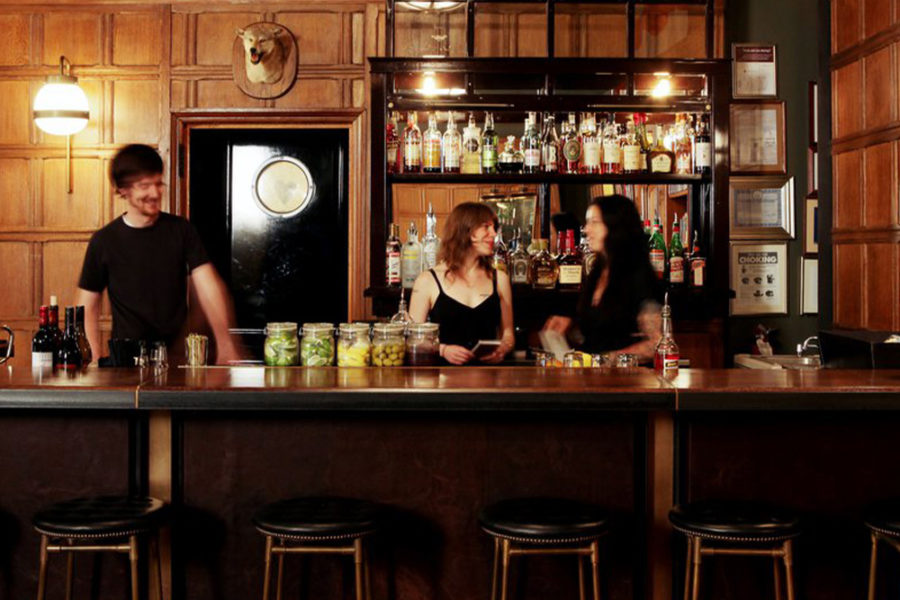 bar tenders at the lobby bar in new york city