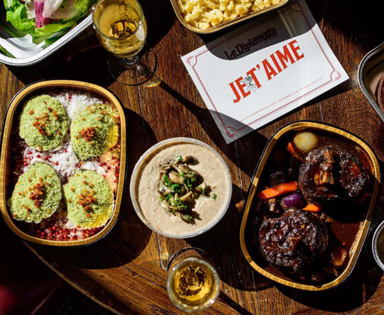 an assortment of dishes from le diplomate in dc