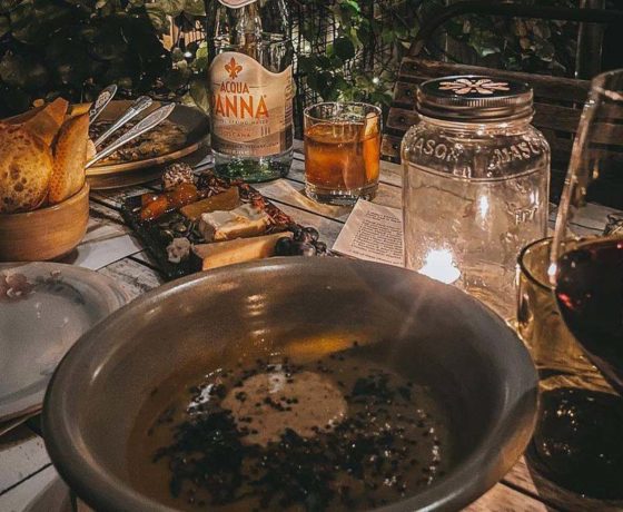 the dinner spread at talulas garden in philly