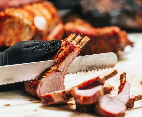 pork chops from lockhart smokehouse bbq in dallas