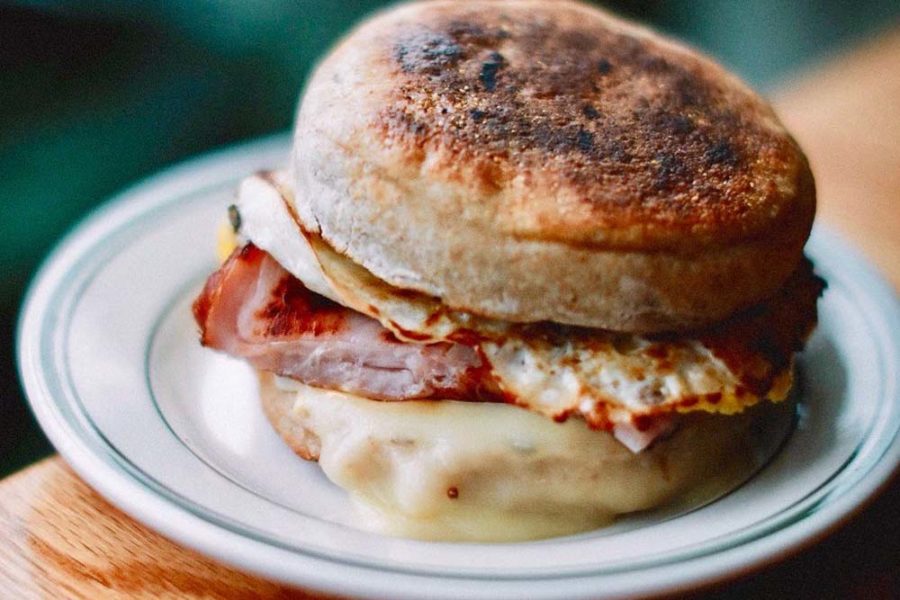 english muffin sandwich from fitz and starts in philly