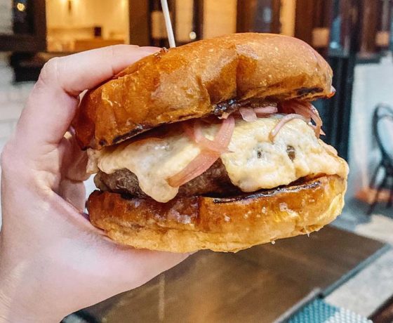 cheeseburger from pub and kitchen in philly