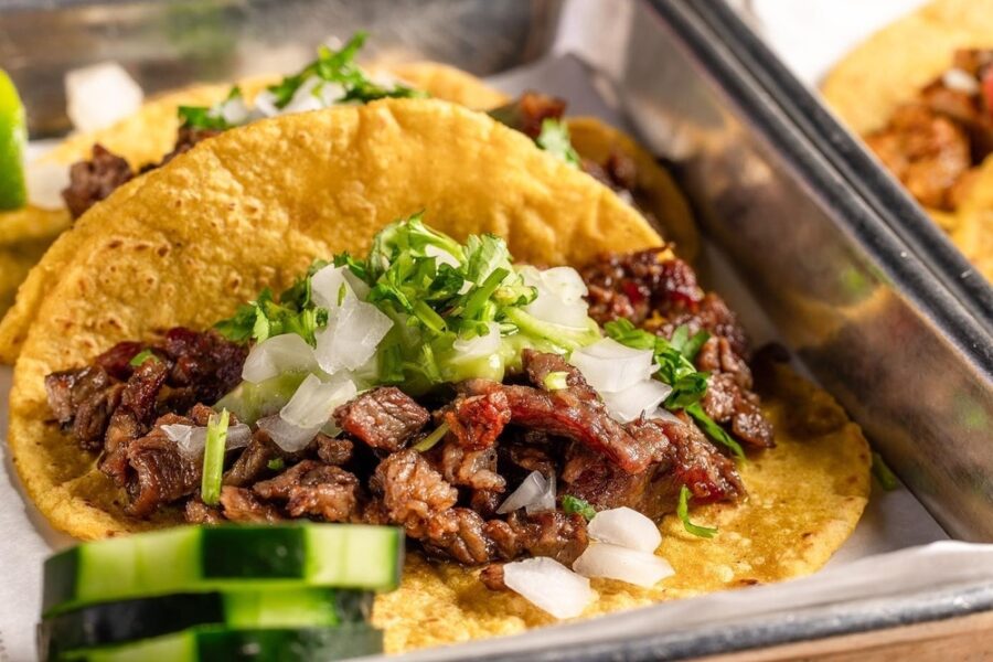 carne asada tacos from Taco Chelo in Phoenix