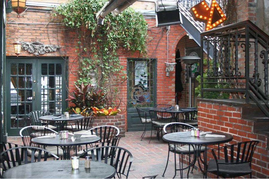 patio at bread winners cafe and bakery in dallas