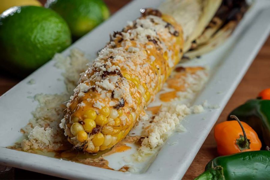 grilled corn on the cob from cocina madrigal in phoenix