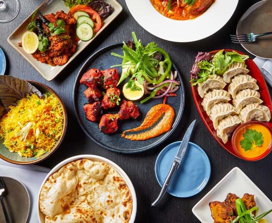 an assortment of dishes from varja in chicago