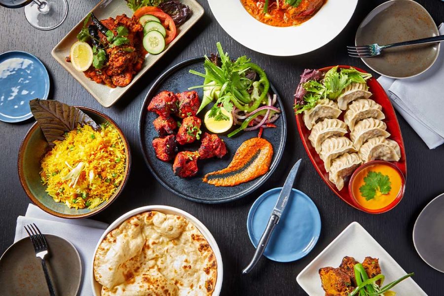 an assortment of dishes from varja in chicago