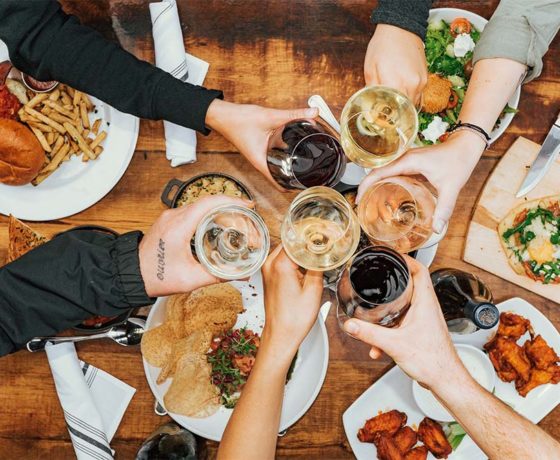 an assortment of dishes and drinks from union kitchen and tap in Encinitas, california