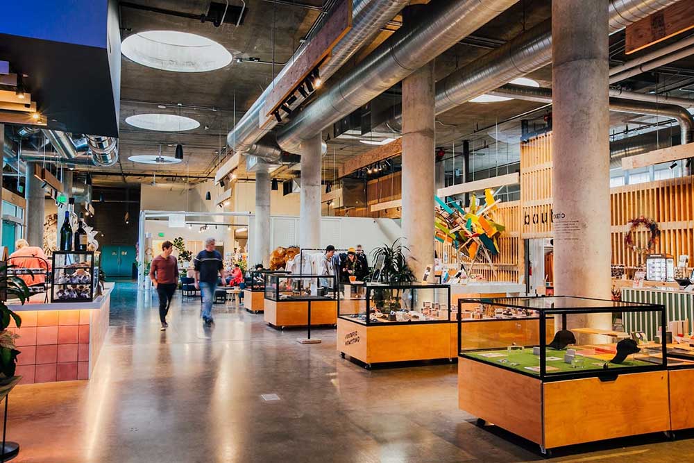 interior of The Source Hotel + Market Hall in Denver co 