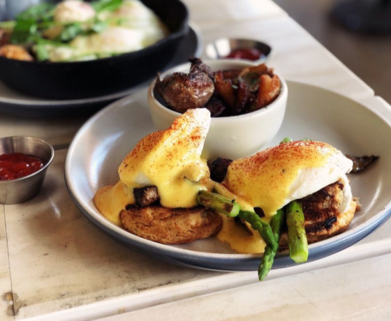 Asparagus and egg biscuit from Prep and Pastry