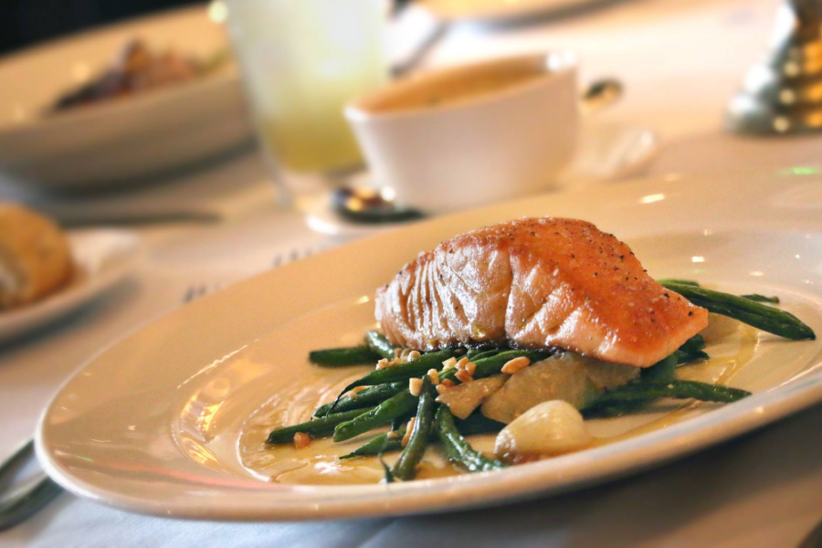 Seared Citrus Glazed Salmon from The Capital Grille in uptown Charlotte