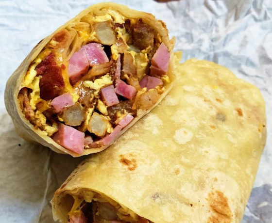 burrito from el Azteca in San Diego