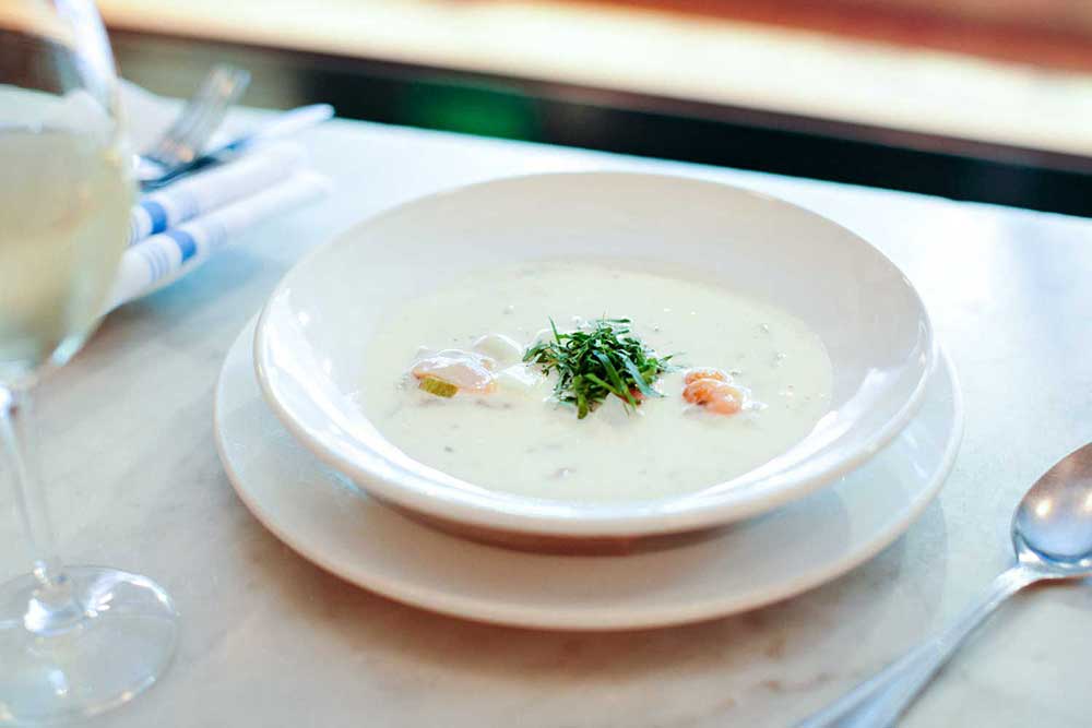 clam chowder from Neptune Oyster in Boston