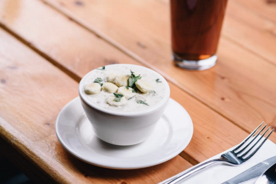 new england clam chowder from Barking Crab in Boston