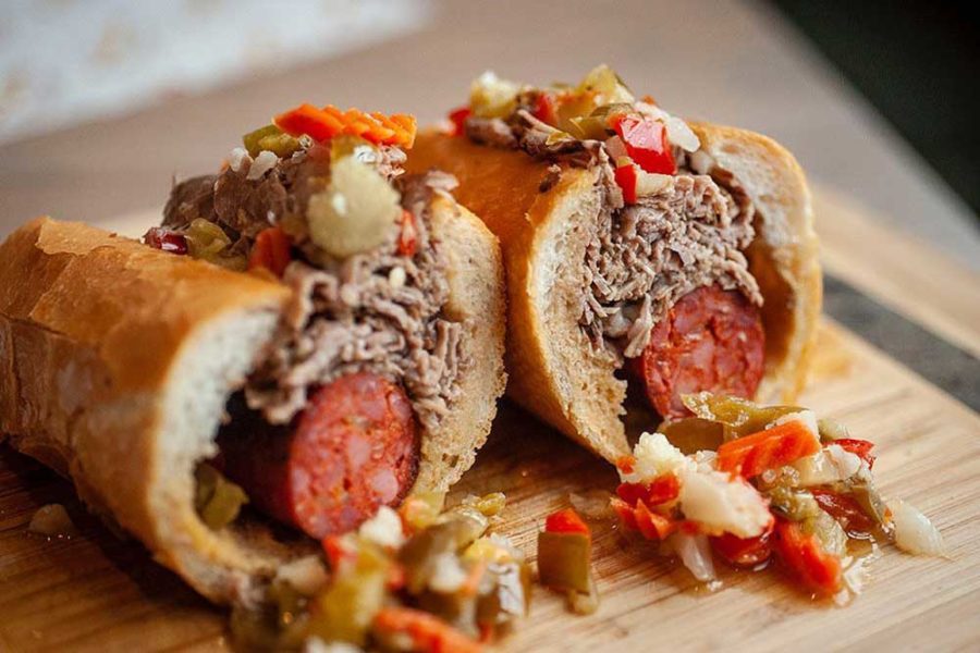 italian beef sandwich from Kasama in chicago