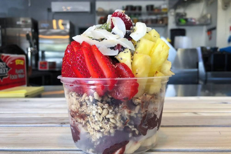 acai bowl from northside shack in san diego