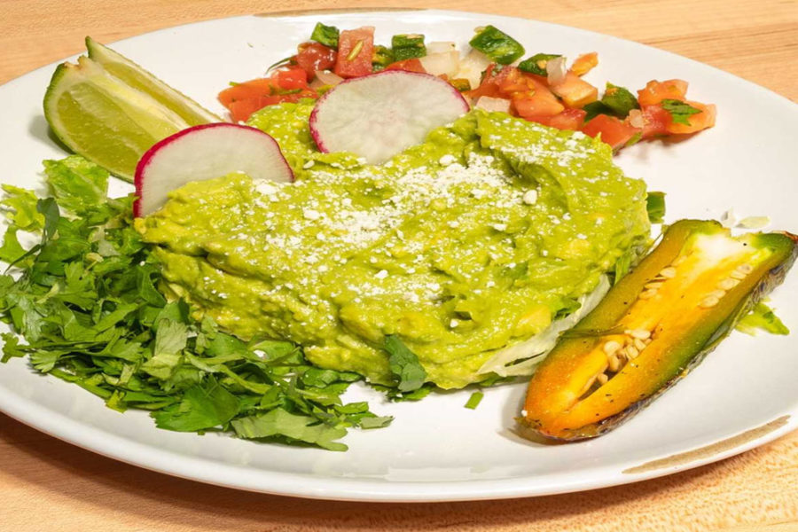 salad with avocado from rio grande mexican restaurant in denver