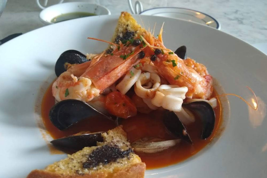 ocean muscles dish from siamo napoli restaurant in san diego