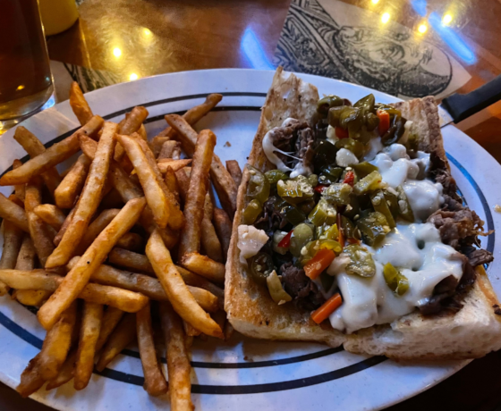 italian beef sandwich from monks pub in Chicago