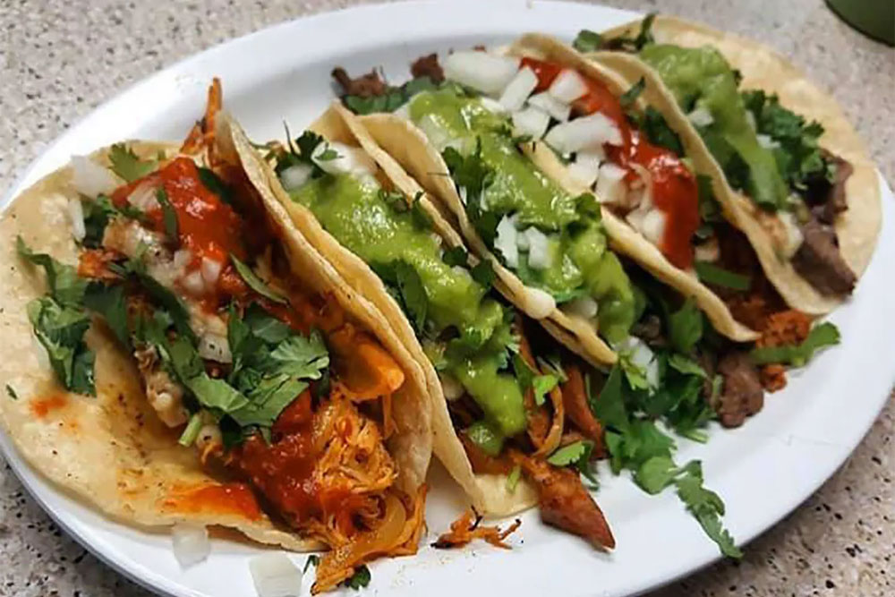 Tacos from Antojitos Mexicanos Tenorio, Miami, FL