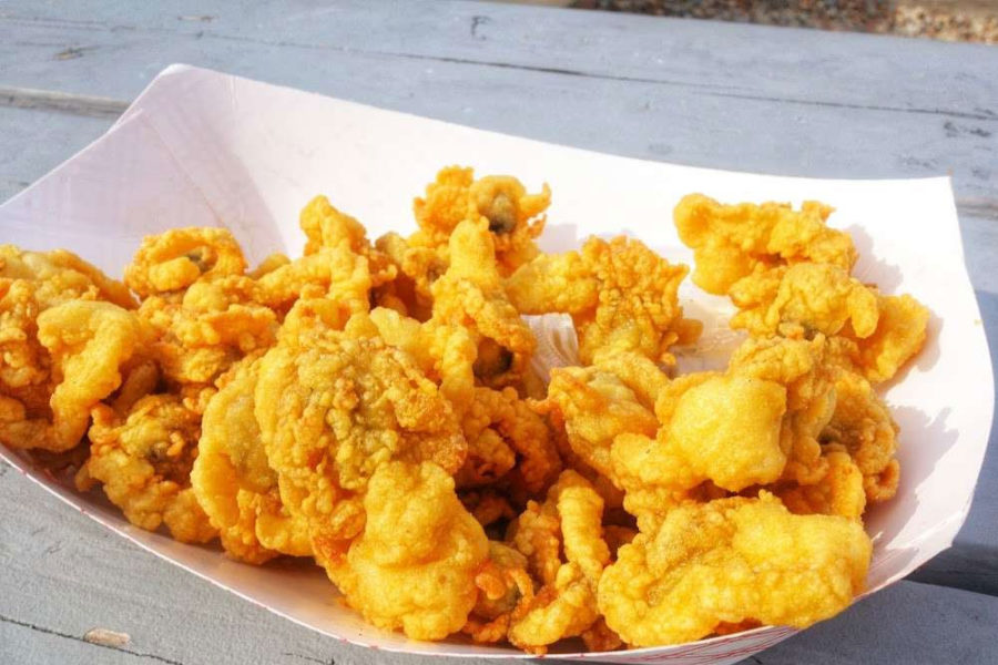 bowl of fried clams from boston sail loft restaurant