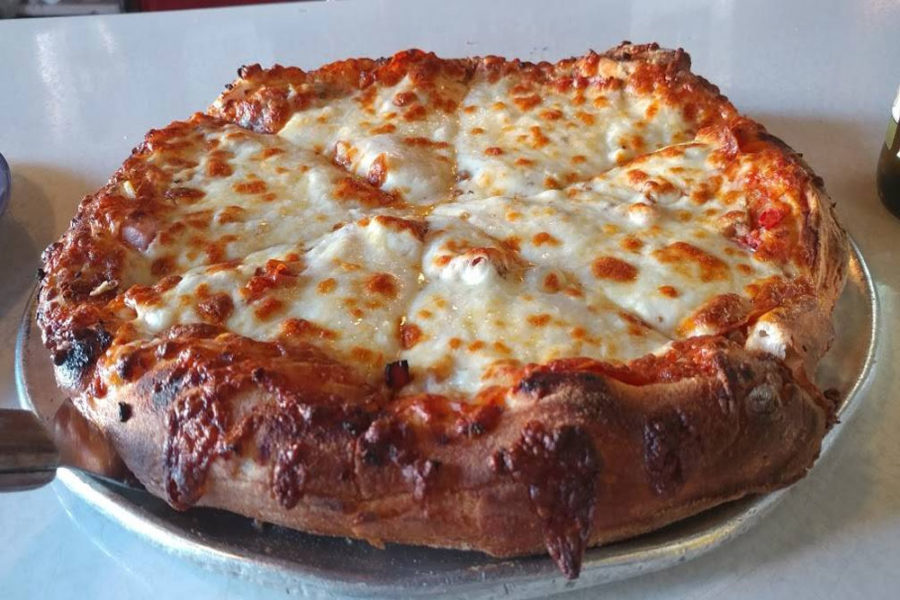 cheese pizza from cappy's pizzeria in tampa