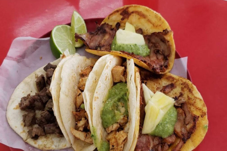 a variety of tacos from chilango tacos in dallas
