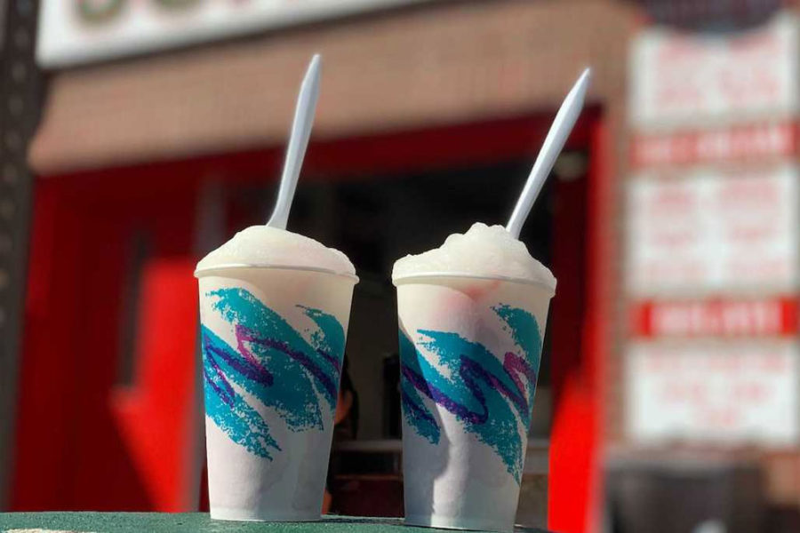 two water ices from john's water ice in philadelphia