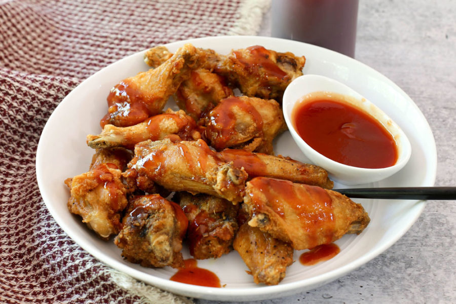 wings with mumbo sauce poured over from kochix in DC