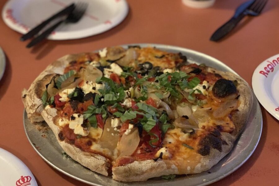Mediterranean 10 Pizza from Regina Pizzeria and Restaurant in Boston