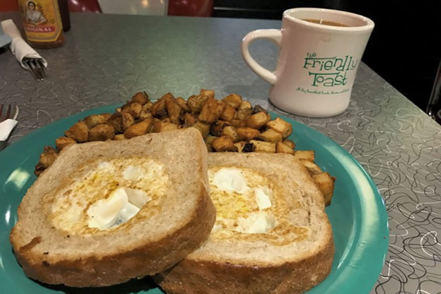 toast, hashbrowns, and coffee from the friendly toast back bay in boston