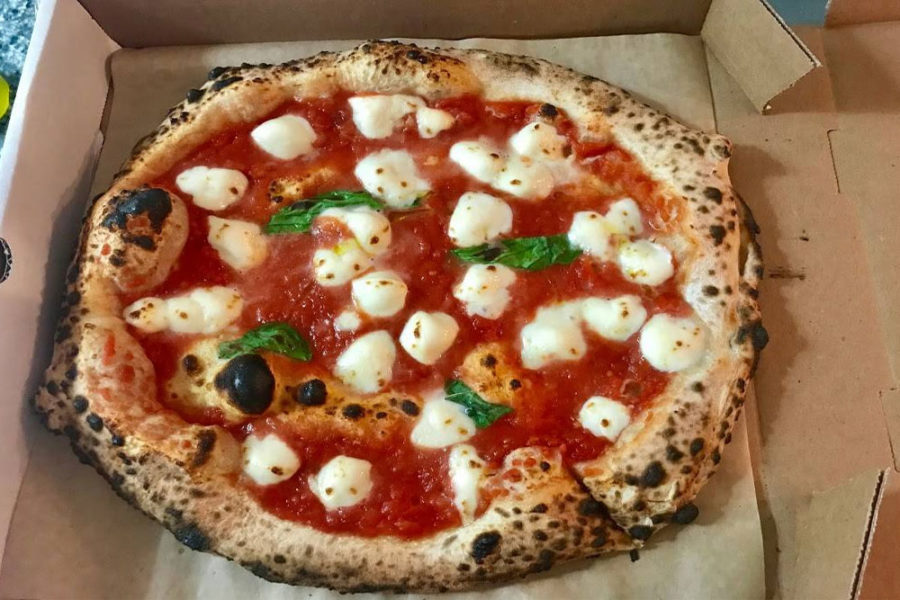 margherita pizza from viva Napoli in tampa, fl