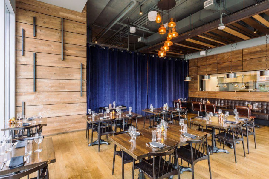 indoor dining at blue hound kitchen and cocktails in phoenix