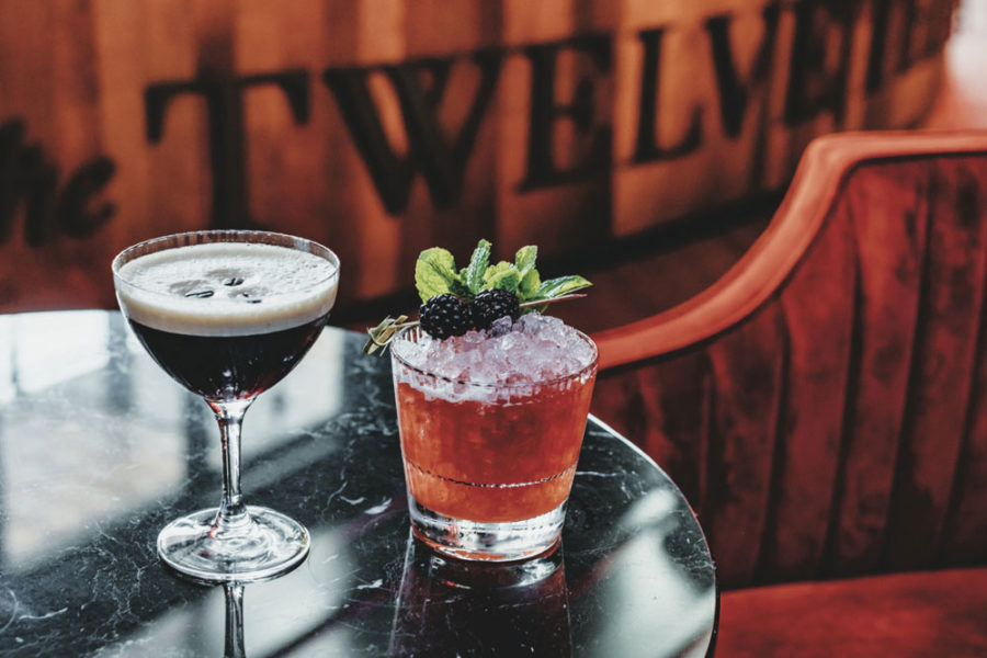 espresso martini and bramble from the supper club in nashville